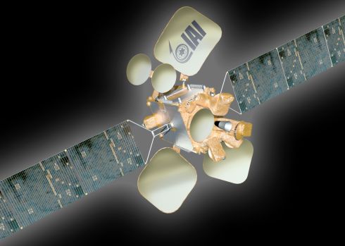 המחשת אמן של הלוויין עמוס-6