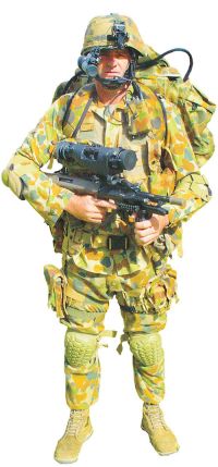 חליפת הציוד האלקטרוני הניבחן על-ידי צבא אוסטרליה