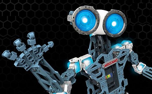 רובוט הצעצוע Meccanoid עם תוכנת הזיהוי של Extreme Reality
