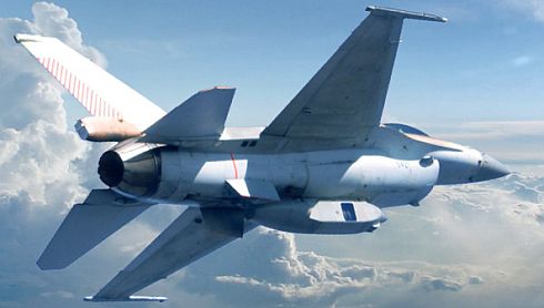 מצלמת Condor של אלביט בגחון מטוס F-16
