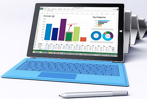 מחשב Surface 3 החדש של מיקרוסופט. לעט הדיגיטיל יש בו מקום חשוב 