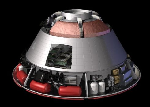 הדמיית חללית אוריון העתידית מקור: נאס"א