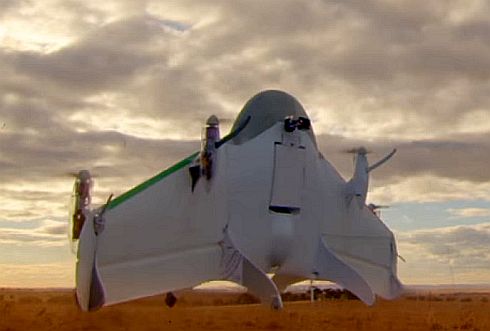 ניסויים באוסטרליה ברחפן הסודי Google Wing