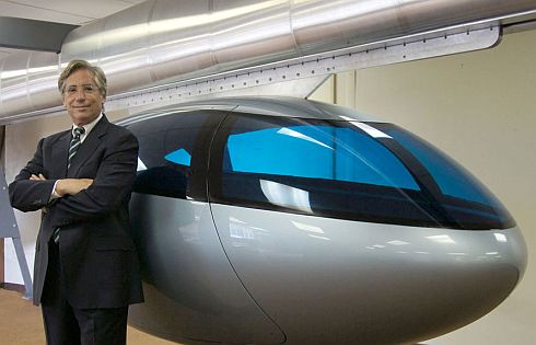 ג'רי סנדרס וקרון העל המגנטי הנבנה במתקני התע"א בישראל