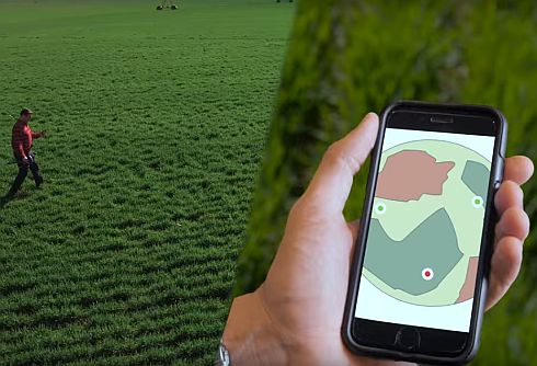 המידע המעובד מגיע מהענן לאבזר האישי של החקלאי