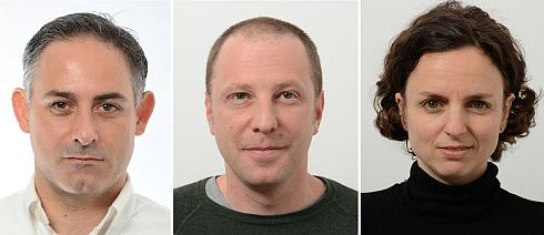 מימין לשמאל: יעל אסרף, יותם להב וליאור עופר