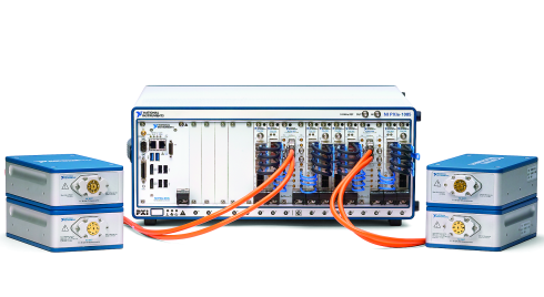איור 3: מערכת NI mmWave Transceiver נחשבת למערכת הראשונה בעולם של רדיו מוגדר תוכנה SDR לספקטרום הגלים המילימטריים