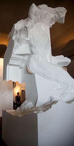 תהליך השחזור הדיגיטלי של פסל של מכלאנג'לו, שבוצע באמצעות רובוט