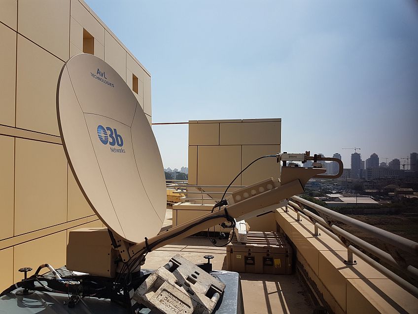 בדיקות בישראל לטרמינל לווייני של סאטקום עבור רשת O3B
