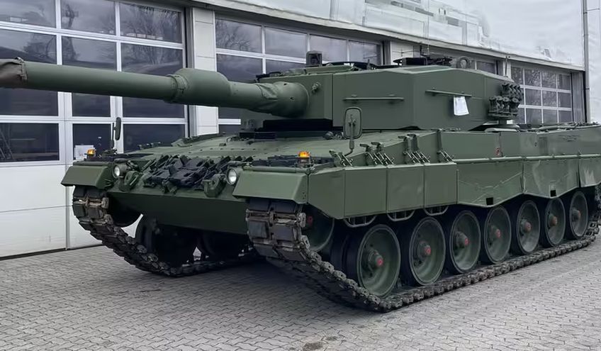 טנק Leopard 2A4 מתוצרת ריינמטאל אשר הוזמן על-ידי צבא צ'כיה